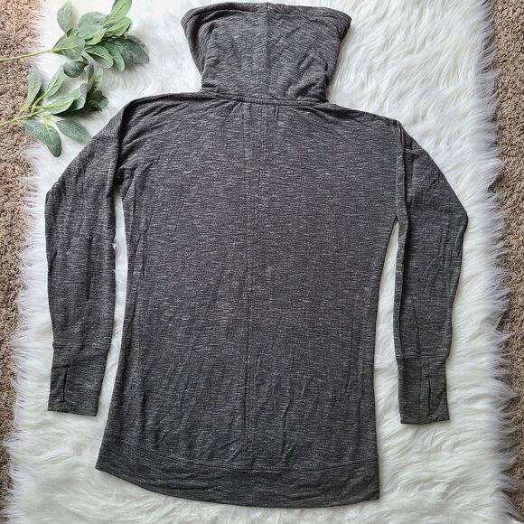 ATHLETA Marled Gray Cowl Neck Sweater Sz Small - Picture 2 of 12